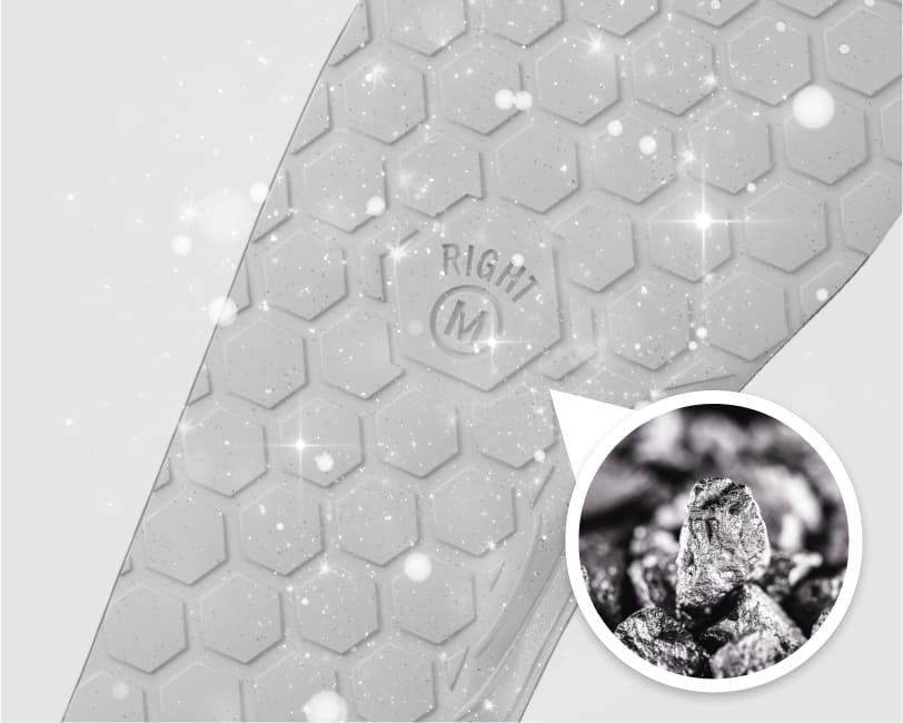 Silver coating for insoles